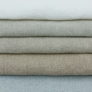 Wholesale 100% Linen <strong>Fabric</strong> Organic Richly Textured <strong>Upholstery</strong> for Curtain Sofa Pillow Cover Furniture Bag - Product Image 1