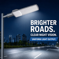 Lampadaire LED extérieur en alliage d'aluminium moulé sous pression AC SMD IP65 avec capteur photocellule 50-200W 3000-6500K, garantie 5 ans