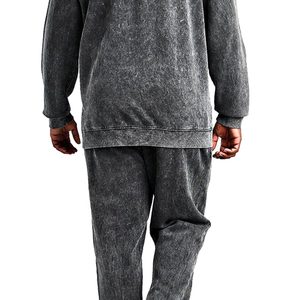 ชุดวอร์มแบบย้อมสีคุณภาพสูง ขายส่ง แห้งเร็ว ระบายอากาศได้ดี สีพื้น สำหรับผู้ชาย - Product Image 6