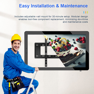 หน้าจอโฆษณาวิดีโอขนาด 32 นิ้ว ราคาโรงงาน สำหรับใช้งานกลางแจ้ง กันน้ำ IP65 ระบบสัมผัส Android/<span class=keywords><strong>Windows</strong></span> ป้ายดิจิทัลสำหรับสถานีรถโดยสาร - Product Image 5