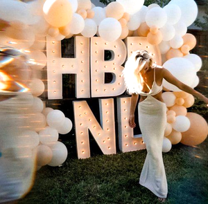 توصيل سريع، حروف ماركيز عملاقة مخصصة من المصنع، حروف مضيئة بمصابيح، حروف ماركيز كبيرة بمصابيح، ديكور خلفية للزفاف - Product Image 2