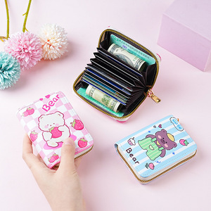 <span class=keywords><strong>Porte</strong></span>-cartes mini-accordéon de style japonais grande capacité multi-fentes anti-démagnétisation motif dessin animé mignon portefeuille bancaire court pour <span class=keywords><strong>femme</strong></span> - Product Image 4