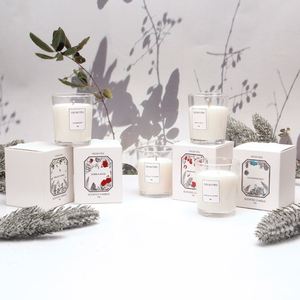 Ensemble cadeau de bougies parfumées à la cire de soja Ascendo avec pots en verre et boîte d'emballage, aromathérapie, décoration d'intérieur - Product Image 3