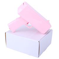 Pistolet à billets électrique, jouet lanceur de dollars, accessoires or et rouge, pistolet à billets pour coffret cadeau, logo personnalisé