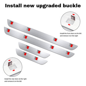 BRAD nuova lampada di benvenuto a pedale con soglia magnetica a LED Wireless per <span class=keywords><strong>Auto</strong></span> con Logo interno del davanzale del proiettore - Product Image 4