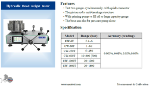 Hydraulischer Tiefdruckprüfer für Druckmessgeräte und Transmitter zur Präzisen Sensor-Kalibrierung - Product Image 4