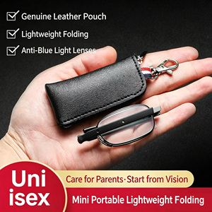 Mini lecteur <span class=keywords><strong>pliable</strong></span> portable bloquant la lumière bleue lunettes <span class=keywords><strong>de</strong></span> <span class=keywords><strong>lecture</strong></span> légères pour hommes meilleure qualité - Product Image 2