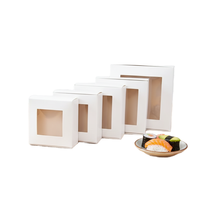 Emballage de savon sur mesure, boîte à chocolat avec fenêtre transparente ronde, emballage alimentaire, boîte cadeau en papier