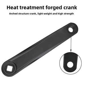 Manivelle de bicyclette en alliage d'aluminium Grand trou carré <span class=keywords><strong>Plateau</strong></span> Accessoires de changement de vitesse pour vélo de montagne Pignon de vélo Pédalier - Product Image 4