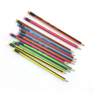 Juego de Lápices de Madera de Colores al por Mayor, Personalizados, Bonitos, Estándar Escolares HB para Niños, con Barril Negro - Product Image 6