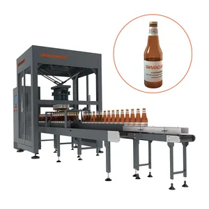 Vertical Automatic Top Load Robot Bags Cans Bottle Pick Up Place Box Carton Case Packer Machines