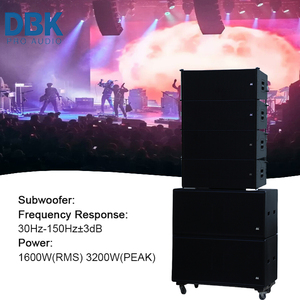 Dbk כפול 12 אינץ 'שורת מערך רמקול + כפול 18 אינץ סאב וופר מותאם אישית פעיל סוג אודיו מקצועי - Product Image 4