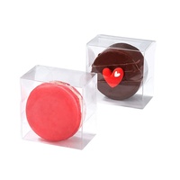 Boîte simple pour mariage, en PVC étanche, personnalisée, Macaron simple pour bonbons, saveur claire