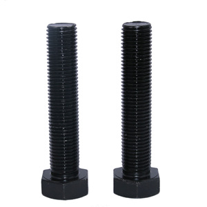Vis hexagonales haute résistance Bo Pin Company M5 M64 Grade 8.8 noircies GBT 5783 pour fixation en construction - Product Image 4