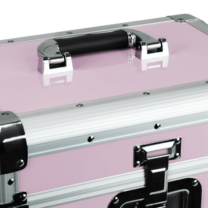 Hồng Nhôm Vinyl Ghi Album Lưu Trữ Trường Hợp Cho 12Inch Lps Chất Lượng Cao <span class=keywords><strong>CD</strong></span> Hiển Thị Trường Hợp Với Khóa Bảo Đảm Nhiệm Vụ Nặng Nề Hộp Công Cụ - Product Image 6