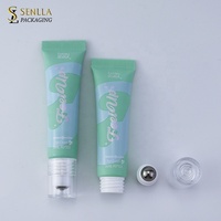 Emballage personnalisé pour gloss à lèvres en tube souple de 10 ml, 15 ml, 20 ml, crème pour les yeux mate, sérum, baume à lèvres, tube roll-on avec applicateur en acier métallique