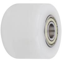 Roue de roulette de chariot élévateur en Nylon blanc robuste 80*70mm 180*50mm roues de transpalette en fer pour chariot élévateur à main extérieur de rechange