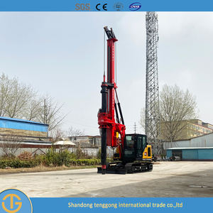 저렴한 가격 판매 휴대용 태양열 말뚝 박기 15m 크롤러 장착 파일 드라이버 유압 회전 드릴 장비 - Product Image 3