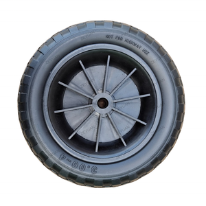 Hoge Kwaliteit 3.00-4 Rubber 16Mm Gatdiameter 10 Inch Wiel Voor Strand <span class=keywords><strong>Wagon</strong></span> Kar Trolleys Zonder Lagers - Product Image 2