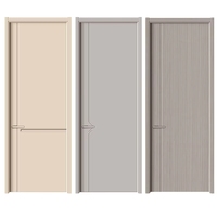 Porte intérieure en bois LT, taille personnalisable, avec apprêt blanc sophistiqué, isolation acoustique et anti-rayures, idéale pour salle de bain et chambre.