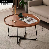 Ensemble de Table basse nordique moderne de luxe en marbre Simple finition dorée en pierre de métal blanc MDF Table centrale gigogne salon