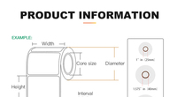 Étiquettes d'emballage en papier adhésif imperméable de haute qualité 100 x 80/100 x 100/4 " x 4 " pour supermarché, durables et polyvalentes pour l'expédition