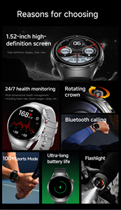 Nuevo Reloj Inteligente IW09 con Linterna, Monitor de Actividad Física, Pantalla de 1.52 Pulgadas, Monitoreo de Salud, Llamadas Bluetooth, Reloj Deportivo para Hombre, ODM - Product Image 2