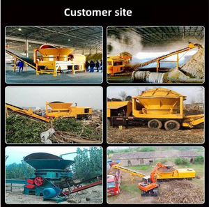 Broyeur de souches forestier diesel 20t avec garantie 1 an, broyeur de bois, concasseur de racines d'arbres, broyeur de produits avec boîte de vitesses et roulement - Product Image 3