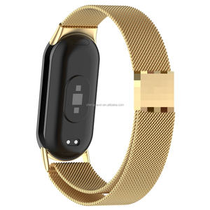 Milanese Mesh Loop Band para <span class=keywords><strong>Xiaomi</strong></span> <span class=keywords><strong>Mi</strong></span> Band 8 9 <span class=keywords><strong>Smartwatch</strong></span> pulsera de acero inoxidable reemplazo de correa de Metal Accesorios - Product Image 1