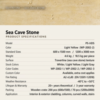 Panneau mural souple en pierre flexible, texture travertin, effet grotte marine, plaque mince pliable pour intérieur et extérieur