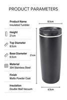 Gobelet à café réutilisable en acier inoxydable avec couvercle, tasse de voyage isotherme de 12 oz, anti-fuite, gobelet isotherme personnalisé avec logo