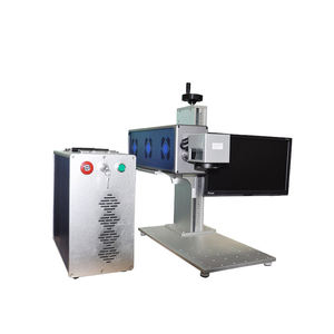 <span class=keywords><strong>Machine</strong></span> à points de marquage laser à fibre métallique portative 30w bureau Galvo Co2 Laser dynamique Rf Tube machines de gravure sur métal - Product Image 5