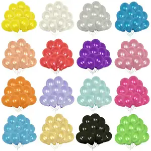 Balões fornecedores biodegradáveis cor sólida 10 ''látex globos balões de pérola