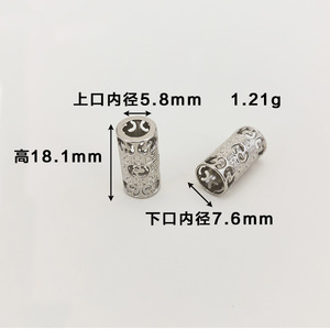 ตัวล็อคสายโลหะแบบกลม ปรับได้ สำหรับเสื้อผ้า สีเงิน สีทอง สีดำ - Product Image 3