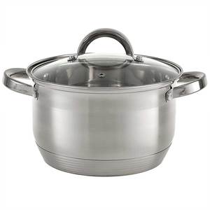 Juego de utensilios de cocina de cazuela de acero inoxidable de nuevo diseño moderno 2025, ollas ecológicas con tapa de vidrio <span class=keywords><strong>para</strong></span> el hogar y la cocina, <span class=keywords><strong>Camping</strong></span> - Product Image 4