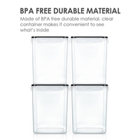 Nouveauté pp plastique hermétique grand grain garde-manger scellé organisateur de nourriture cuisine farine sucre cuisson conteneur de stockage