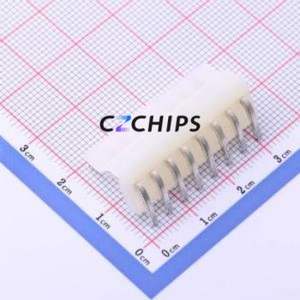 HC-3.96-8A8W Wire-to-Board Pin Header Bent Lead Through Hole,P=3.96mm Connector 1x8P 3.96mm Right Angle Insert CH - Product Image 2