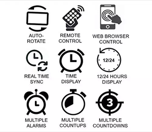 SIBO 6 Pouces Grand WIFI Connect LED <span class=keywords><strong>Horloge</strong></span> <span class=keywords><strong>Murale</strong></span> Avec Compte À Rebours Score D'enregistrement - Product Image 4