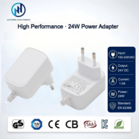 Adaptateur secteur 24W 24V 1A, prise EU, certifié UL FCC CE CB, alimentation à découpage AC/DC, transformateur pour routeur, CCTV, éclairage LED