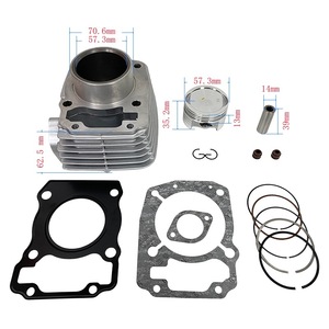 อะไหล่เครื่องยนต์มอเตอร์ไซค์ กระบอกสูบเครื่องยนต์มอเตอร์ไซค์ เหมาะสำหรับ Honda XR150L CBF150 แหวนลูกสูบ 57.3 มม. - Product Image 2