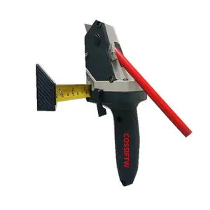 Multifunction Gypsum Board Cutting Tool with Measuring Tape and Utility Knife for Tile Carpet Foam Measure Mark and Cut