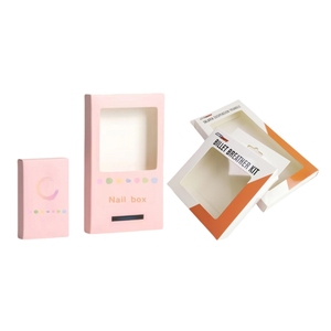 Nhà Máy Nhà sản xuất bán buôn thẻ giấy treo hộp điện thoại di động Phụ kiện điện thoại di động trường hợp bao bì với cửa sổ rõ ràng - Product Image 2