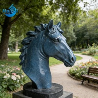 Statues de cerfs en bronze réalistes, art animalier pour la décoration extérieure des paysages