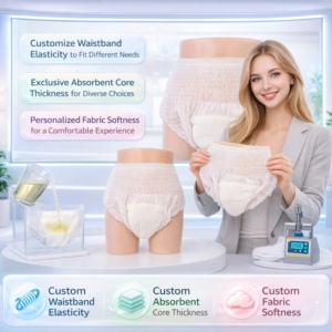 Pañales para Adultos OEM, Pañales Tipo Pantalón para Adultos, Calidad Premium, Suaves y Secos, Fabricante Chino, Muestras Gratis, Cuidado para Adultos Insoftb - Product Image 5