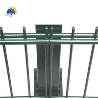 Pas cher Enduit De Poudre 686 Double Treillis Métallique Clôture Double Tige Tapis Grille Filet De Clôture Horizontale