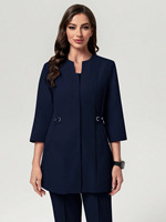Ensemble de blouses médicales pour femmes de haute qualité, à manches longues, avec fermeture éclair, plusieurs poches, tunique à la taille, uniforme médical pour salon de beauté, hôpital