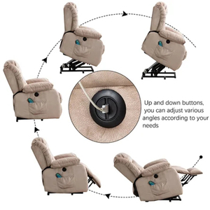 Silla de elevación ajustable para sala de estar, muebles modernos, <span class=keywords><strong>sillón</strong></span> de ocio, relajante, de tela, para ancianos - Product Image 5