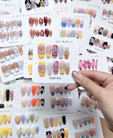 Lot de 10 faux ongles en acrylique faits main, design stiletto français, couvrance totale, pose facile, logo personnalisé, emballage sur mesure