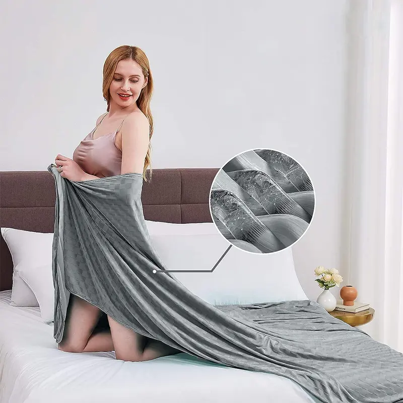 One Piece For Delivery Eco-Friendly For Hot Sleepers Cotton Summer Cooling Blankets