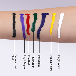 OEM Hawink <span class=keywords><strong>Tattoo</strong></span> Supplies Kit de pigmentos de 7 colores Tinta de tatuaje negra para arte corporal Skin-Tintas de tatuaje Hawink - Product Image 2